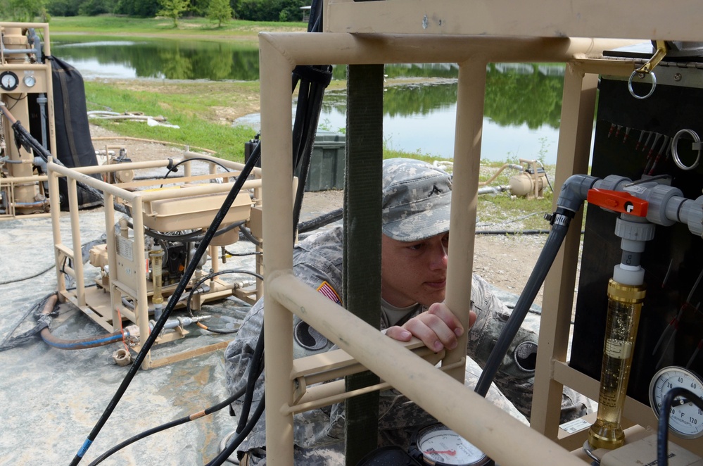 Water purification specialists prepare special delivery