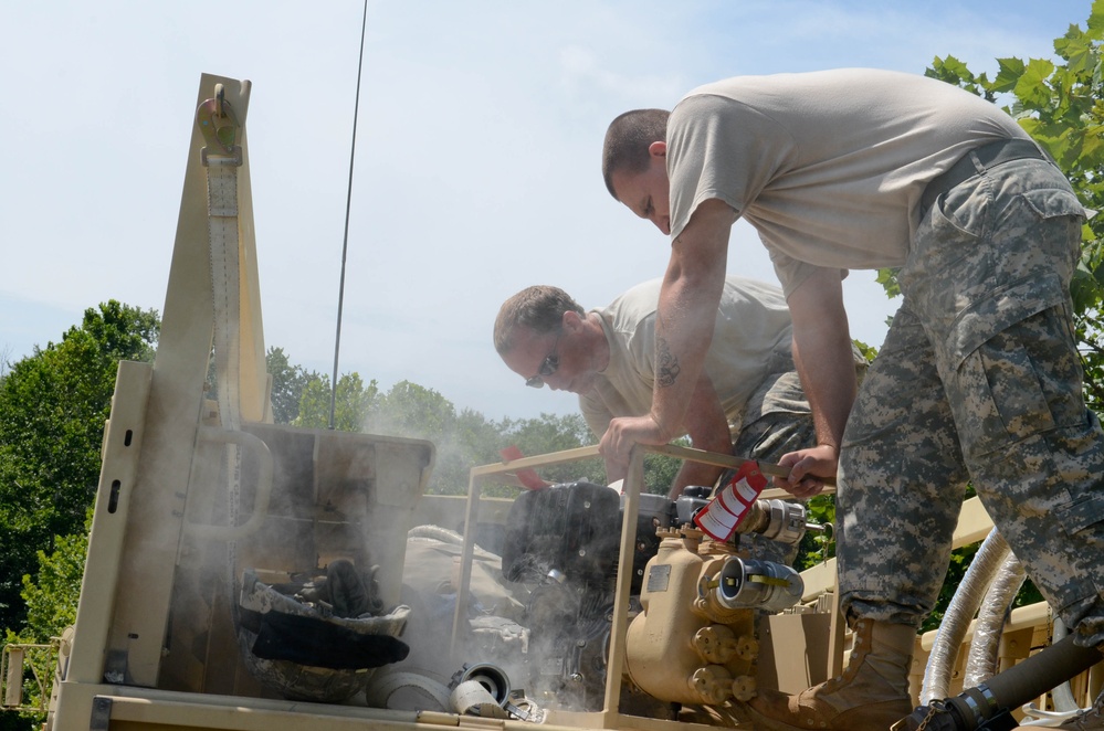 Water purification specialists prepare special delivery