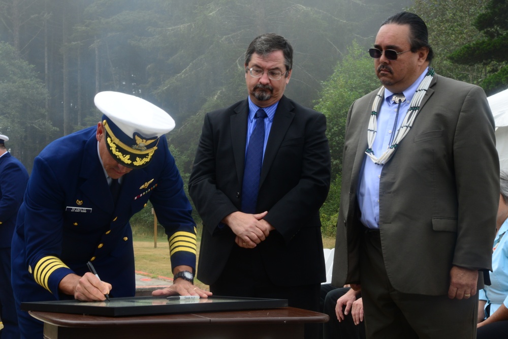 Cape Arago Lighthouse transfer ceremony