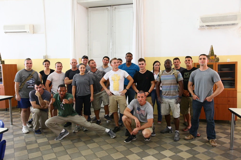 Special-Purpose MAGTF Africa 13 Marines and sailors volunteer at Monsignor Ventimigia