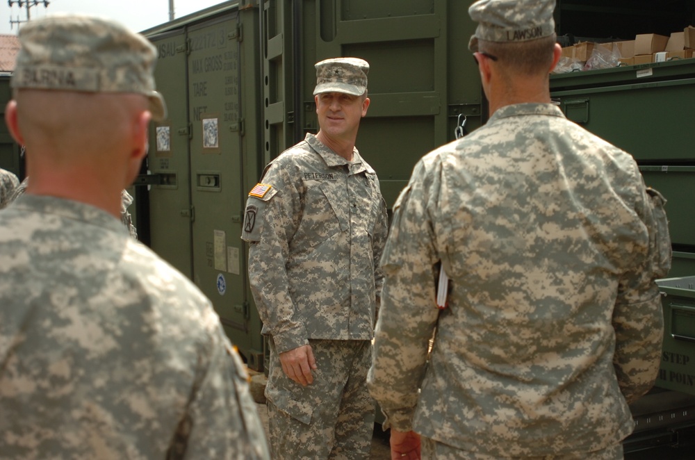 Brig. Gen. Peterson visits 210th Fires Brigade