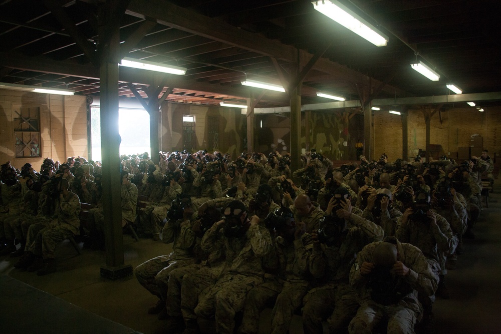 Photo Gallery: Marine recruits learn chemical warfare defense on Parris Island