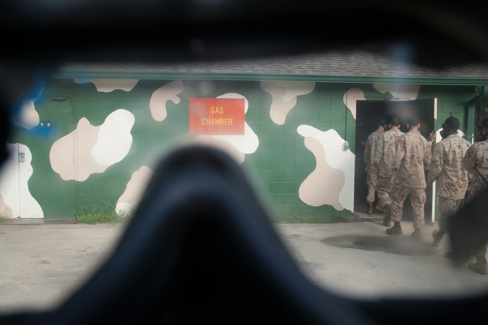 Photo Gallery: Marine recruits learn chemical warfare defense on Parris Island
