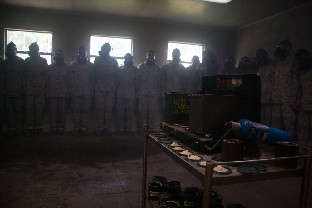 Photo Gallery: Marine recruits learn chemical warfare defense on Parris Island