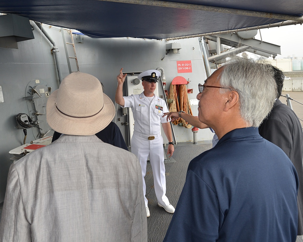 USS Fitzgerald arrives in northern Japan