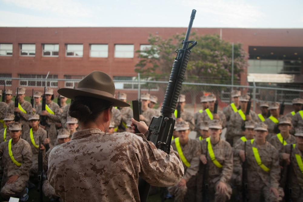 Photo Gallery: Marine recruits receive rifles, equipment on Parris Island