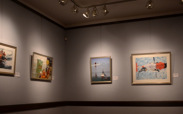 Coast Guard art display Coos Art Museum