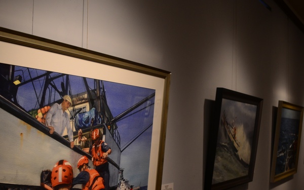 Coast Guard art display Coos Art Museum