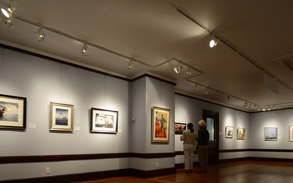 Coast Guard art display Coos Art Museum