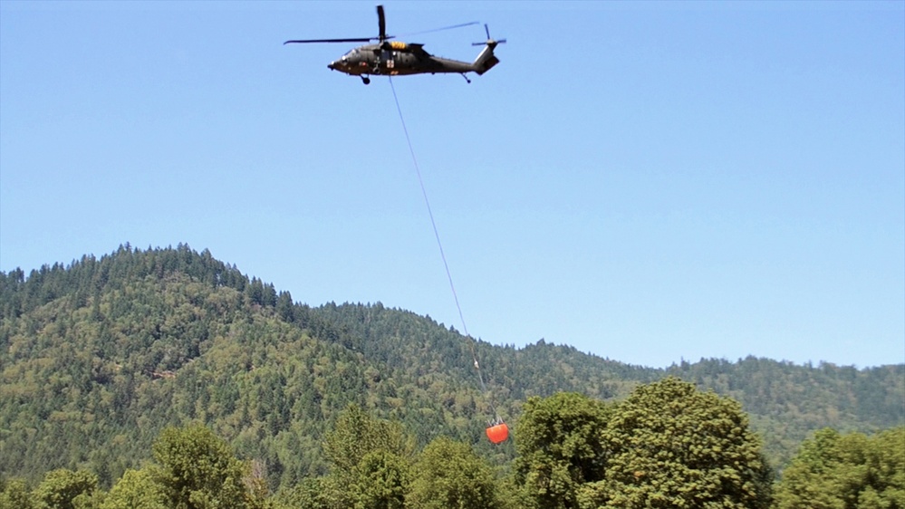 Oregon Army National Guard assists with wildfire suppression