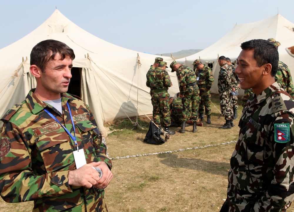 Multinational troops prepare for FTX at Five Hills Training Area, Mongolia