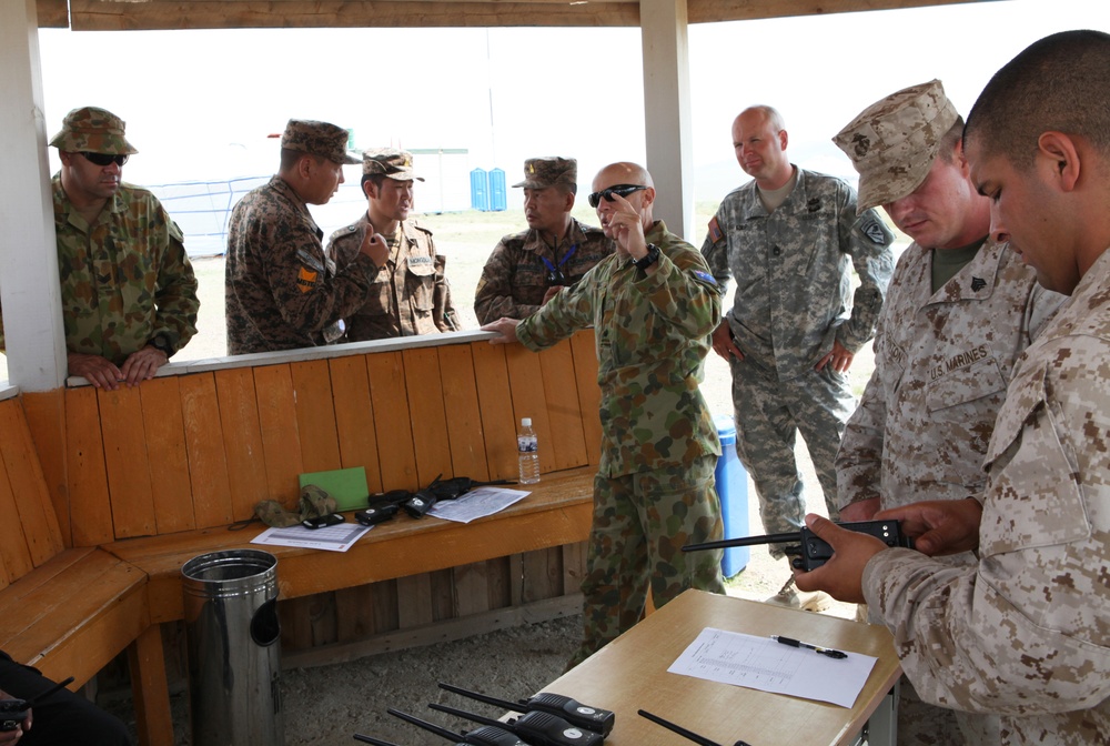 Multinational troops prepare for FTX at Five Hills Training Area, Mongolia