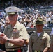 Marines honored at Padres game