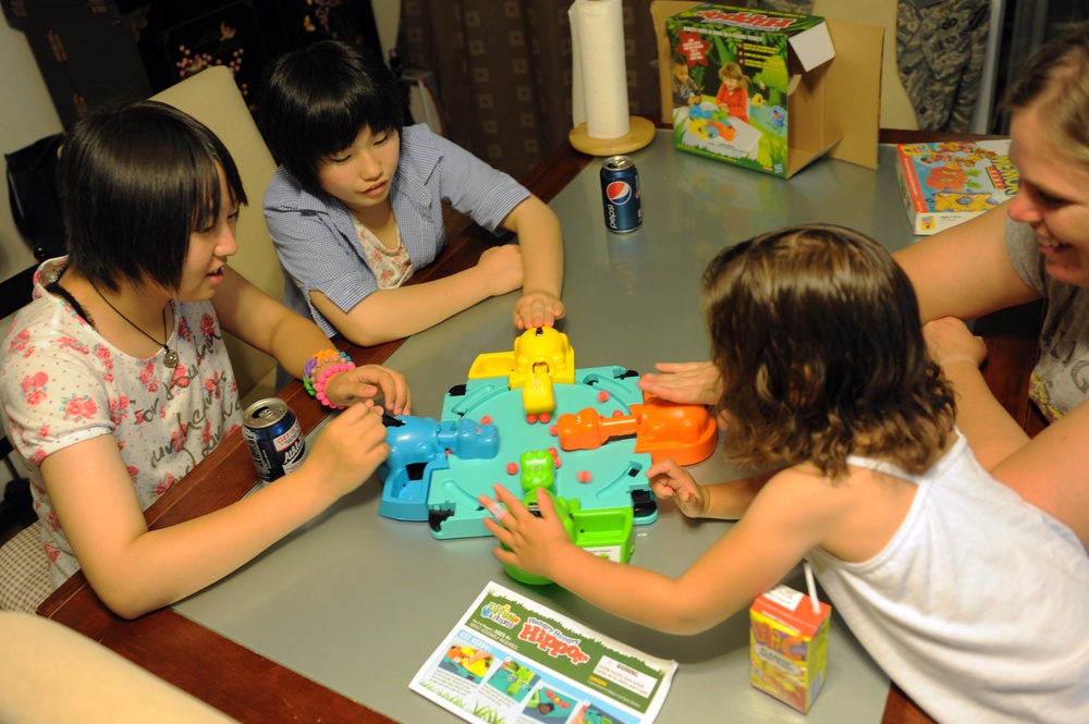 Base members 'adopt' Japanese students for weekend