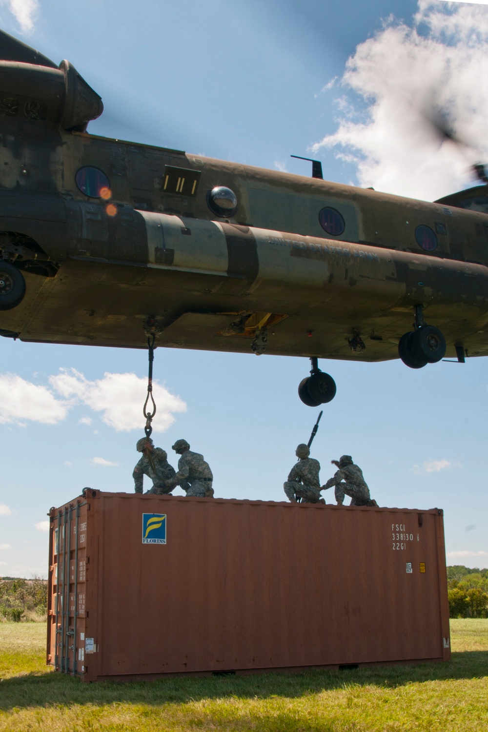 Sling load specialists get first live helo exercise