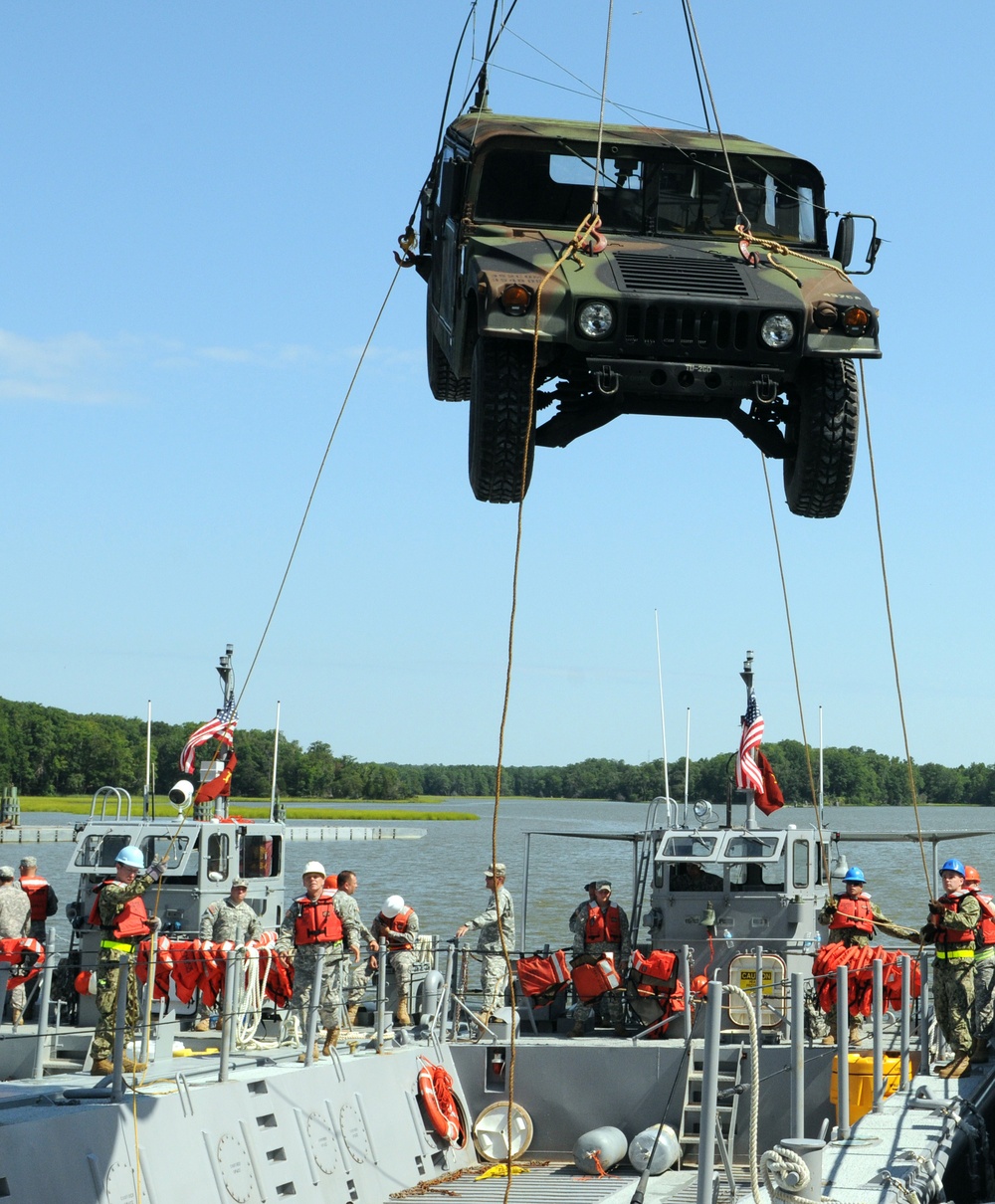 Joint-service seaport ops integrate different branches, methods of transportation