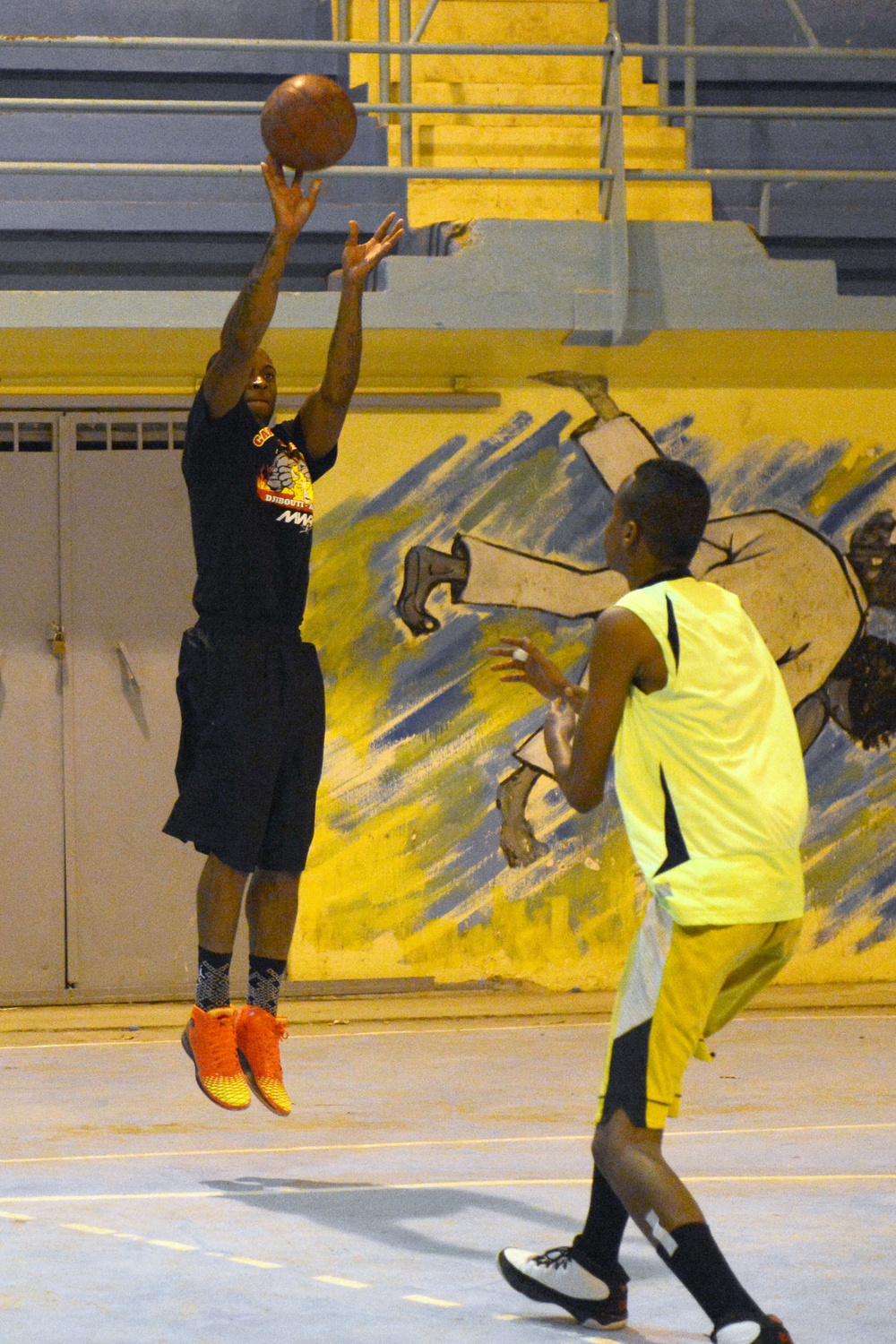 Basketball game at Djibouti University