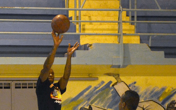 Basketball game at Djibouti University