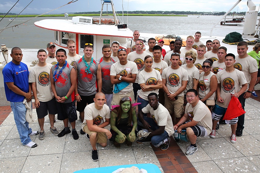 Service members awaken the dragon