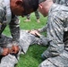 Soldiers apply tourniquet at Operation Sustainment Warrior as part of combat lifesaver training