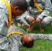 Soldiers from Operation Sustainment Warrior's Charlie company practice combat lifesaving techniques