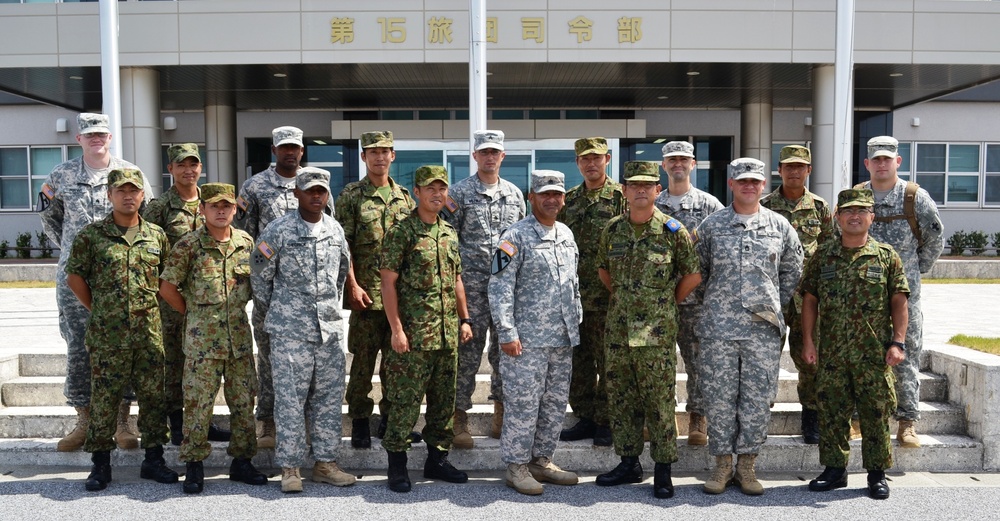 US Army on Okinawa participates in a bilateral exchange with 15th Brigade, Japan Ground Self-Defense Force