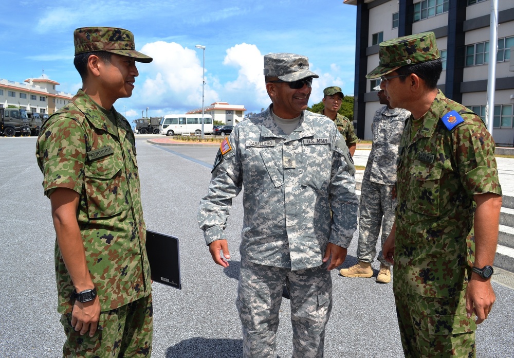 US Army on Okinawa participates in a bilateral exchange with 15th Brigade, Japan Ground Self-Defense Force