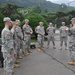 1-38 FA cadets flying above Camp Casey