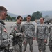 1-38 FA cadets flying above Camp Casey