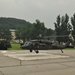 1-38 FA cadets flying above Camp Casey