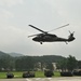 1-38 FA cadets flying above Camp Casey