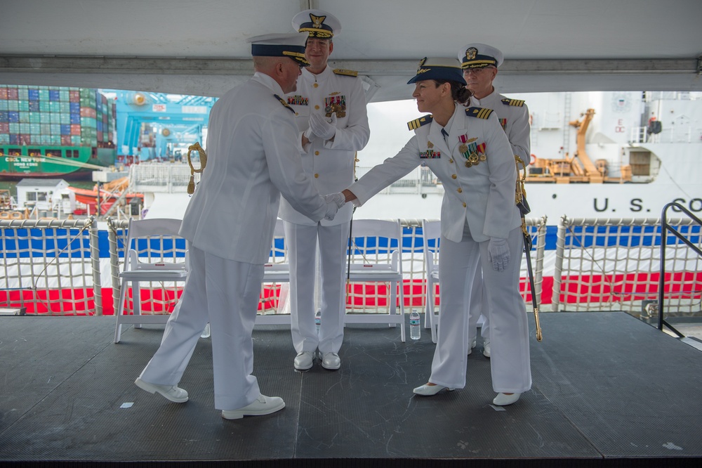 Coast Guard Cutter Tampa change of command