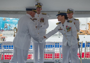 Coast Guard Cutter Tampa change of command