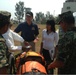 Contaminated casualty exercise with Mexican marine instructors