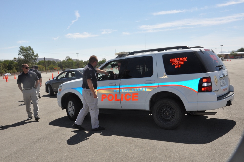 MCPD practices defensive driving for base’s safety