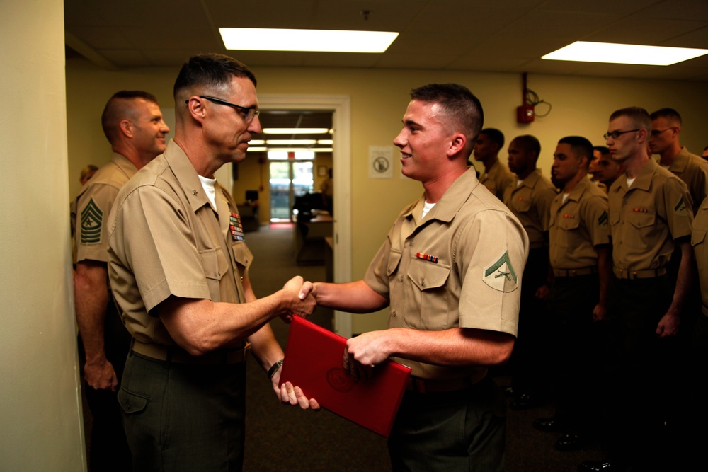 MCIEAST commanding general visits Cherry Point