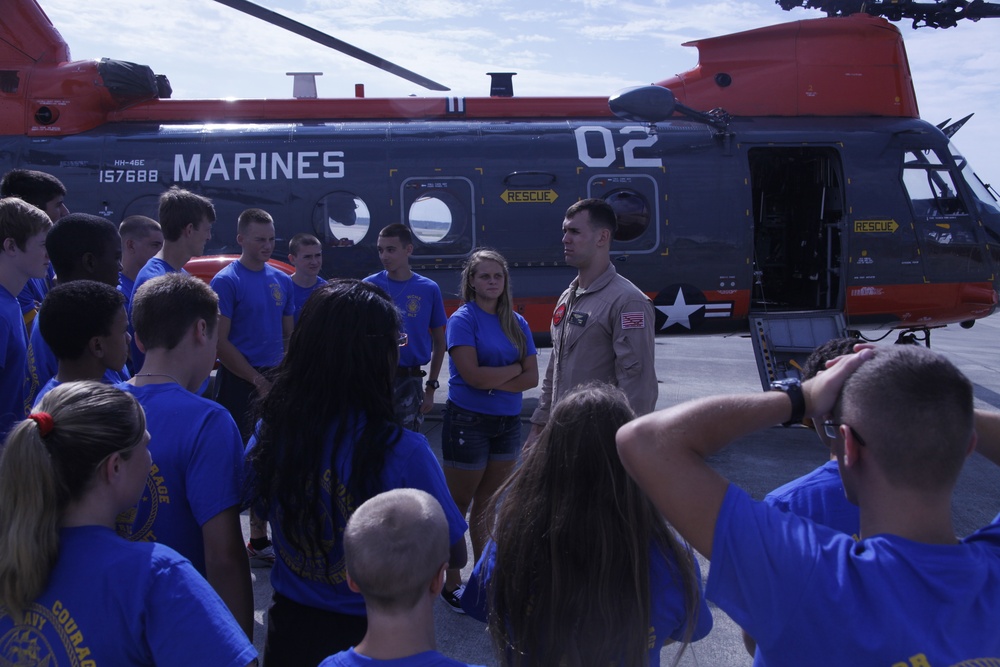 NJROTC cadets visit Cherry Point
