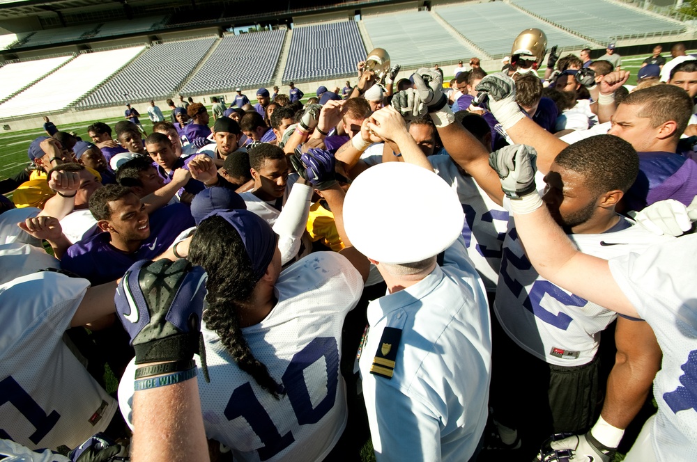 From sideline to shoreline - Coast Guard Reservist serves his country, alma mater