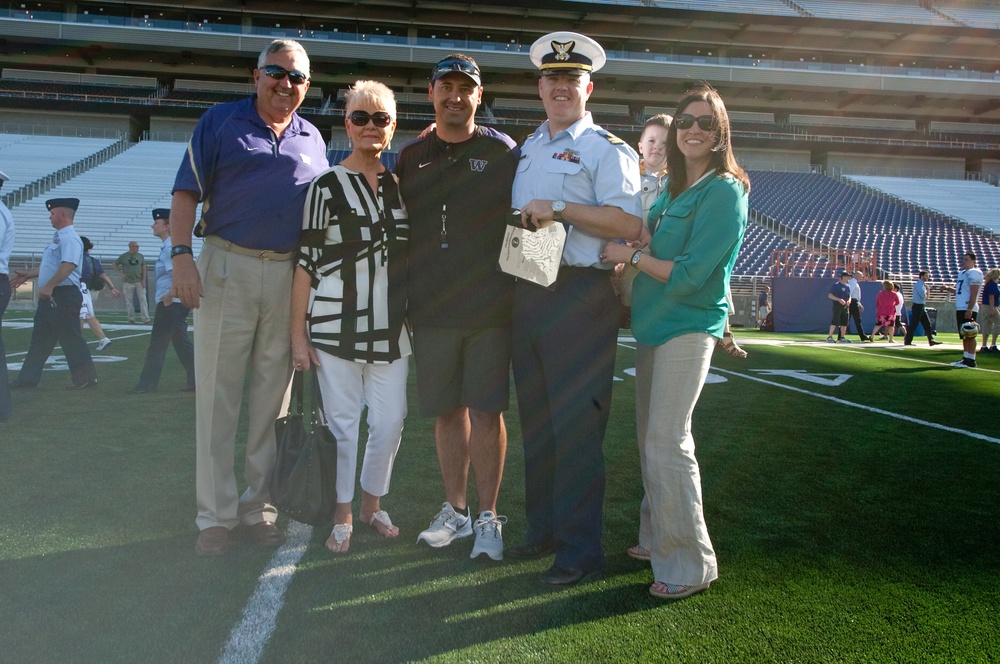 From sideline to shoreline - Coast Guard Reservist serves his country, alma mater