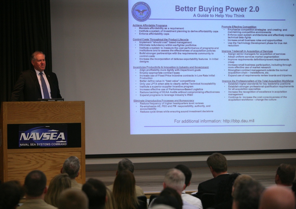 Kendall addresses Naval Sea Systems Command