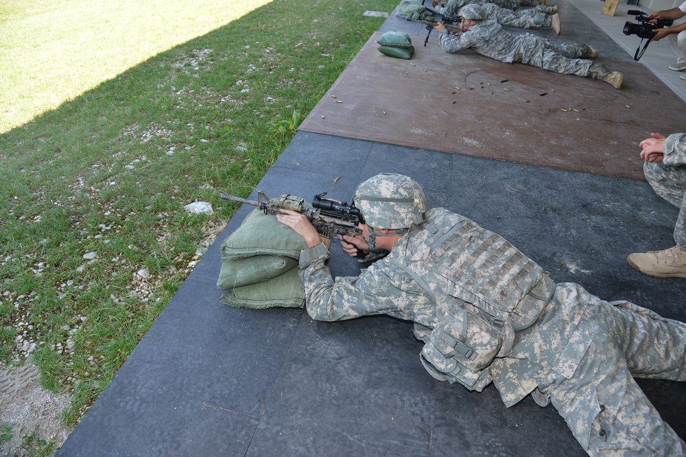 The marksmanship training at CAO Malnisio Range, Pordenone, Italy, July 25, 2013