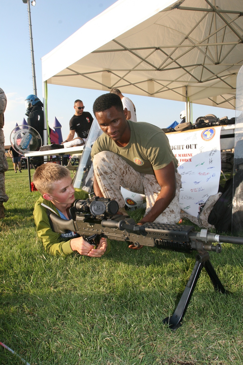 Special-Purpose MAGTF Africa 13 participates in National Night Out