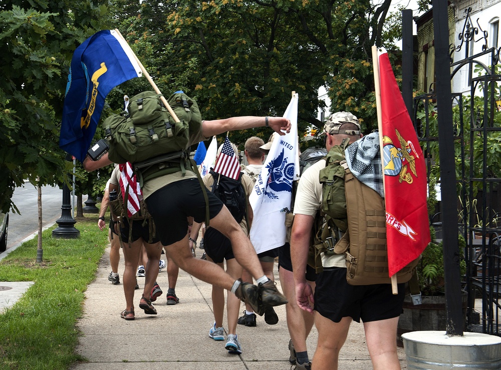 Maj. David Gray 140-mile memorial ruck march