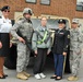 Soldiers display various uniforms of the US Army