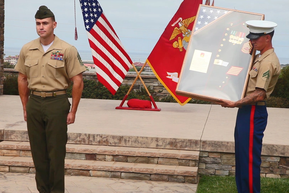 Marine Gunnery Sgt. retires with honor