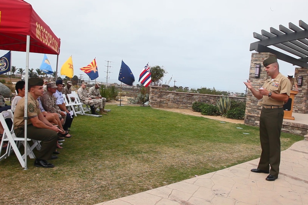 Marine Gunnery Sgt. retires with honor