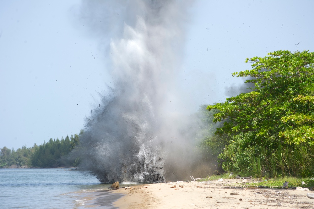 Demo training Honduran navy