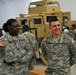 Col. Junior, commander 77th Sustainment Brigade, observes HEAT training