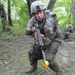 OSW soldier pulls security during litter obstacle course