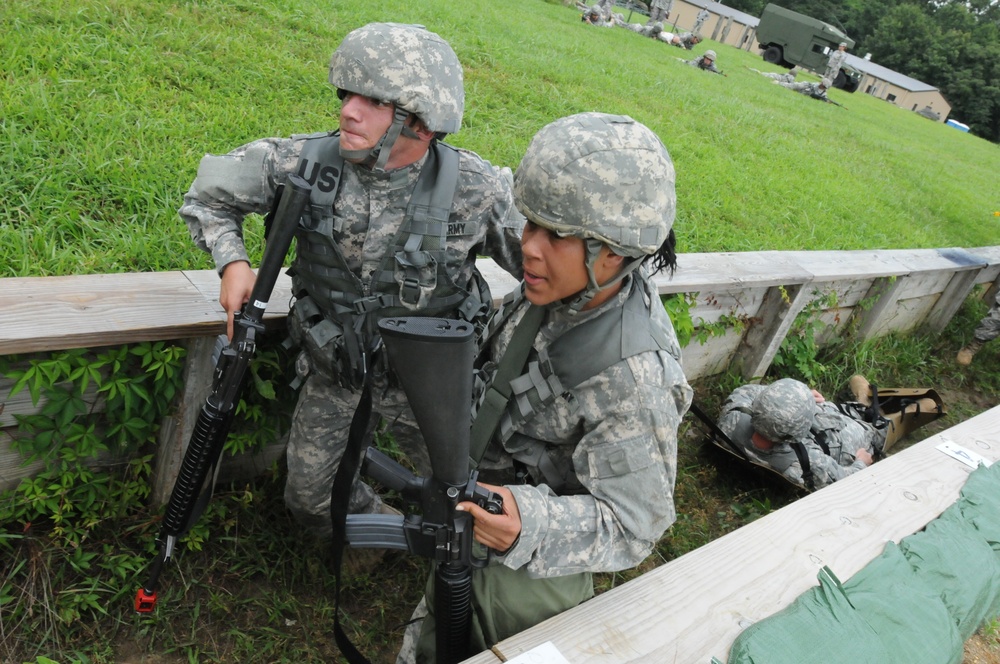 OSW soldiers drag litter